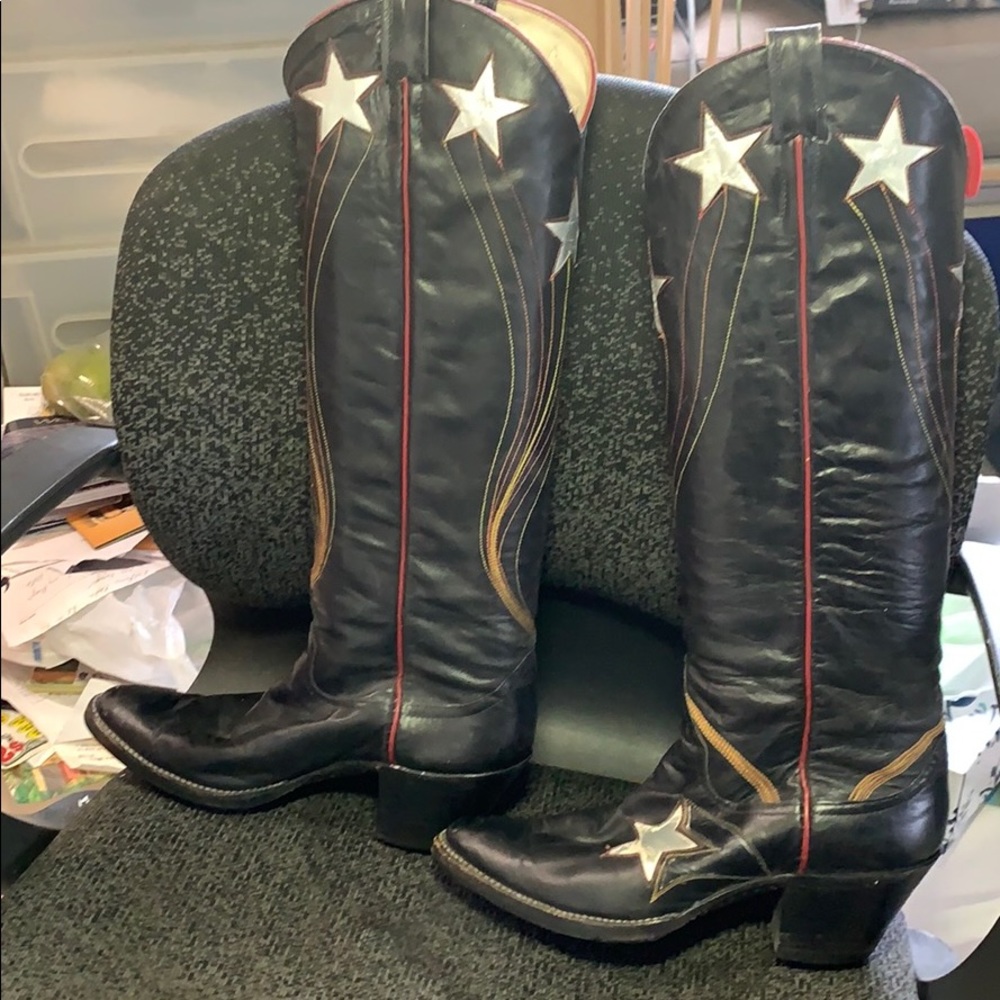 Larry Mahan Cowboy Boots handmade for Laurie Bird